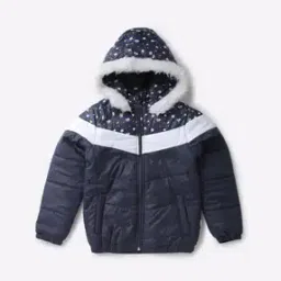 Chevron Mix Panel Puffer Jacket-picture-35