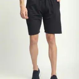 Men Regular Fit Shorts with Drawstrings Waist-image-35