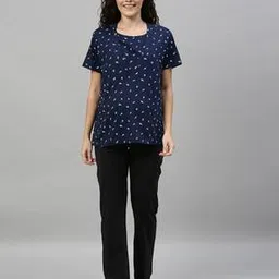 Block Print T-Shirt & Pyjamas Set-image-67