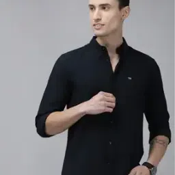 Slim Fit Shirt with Patch Pocket-image-93