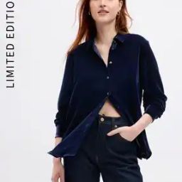 All Over Printed Velvet Boyfriend Fit Shirt-48