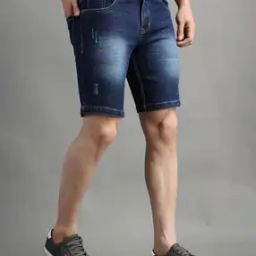 Men Washed Regular Fit Denim Shorts -picture-40