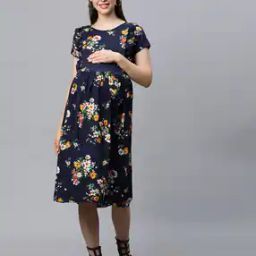 Abstract Print Fit & Flare Dress-image-48