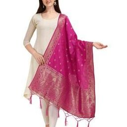 Floral Print Silk Dupatta-picture-49