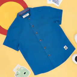 Boy Regular Fit Mandarin-Neck Shirt-picture-26