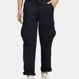 Mid-Rise Flat-Front Cargo Pants-picture-8