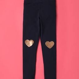 Leggings with Placement Heart Print-image-93