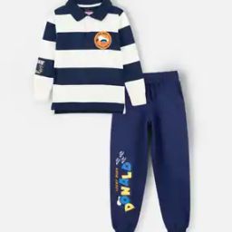 Boys Striped Pants & T-Shirt Set-picture-7