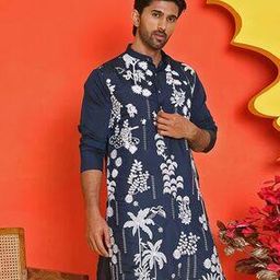 Men Embroidery Long Kurta-image-50