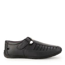 Men Round-Toe Sandals with Velcro Fastening-image-18