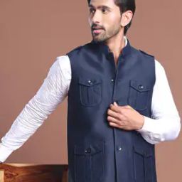 Men Regular Fit Nehru jacket-picture-7