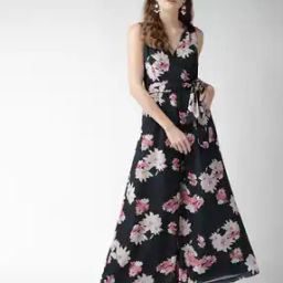 Floral Print Sleeveless Jumpsuit-53