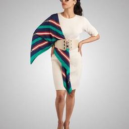 Women Printed Scarf with Rolled Hem-image-81