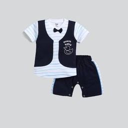Graphic Print Shorts & T-Shirt Set-image-41