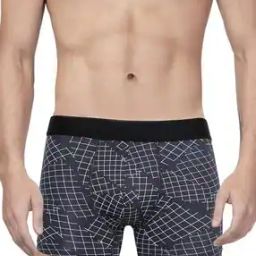 Geometric Print Mid-Rise Briefs with Elasticated Waistband-image-28