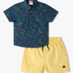 Boys Printed Shirt with Shorts-picture-28