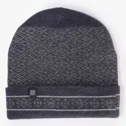 Men Geometric Pattern Beanie Cap-image-5