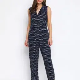Polka-Dot Print Jumpsuit-image-40