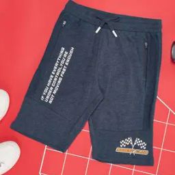 Boys Typographic Print Mid-Rise Regular Fit Cotton Shorts-image-28