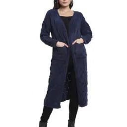 Textured Open-Front Shrug with Patch Pockets-9