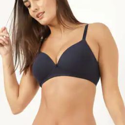 Solid T-shirt Bra-45