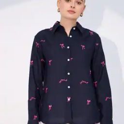 Women Embroidered Regular Fit Shirt-image-18