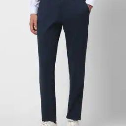 Men Super Slim Fit Flat-Front Trousers-picture-9