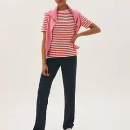 Flat-Front Straight Trousers-image-25