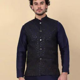 Men Embroidery Nehru Jacket-32