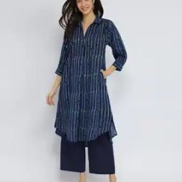 Women Geometric Pant-Suit Set-image-94