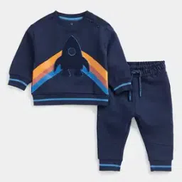 Striped Sweatshirt & Joggers Set-image-11