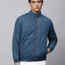 Men Regular Fit Bomber Jacket with Full Sleeves-picture-45