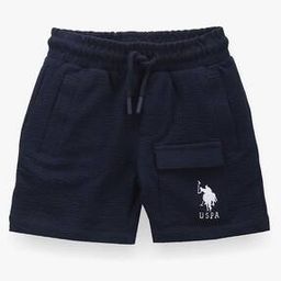 Boys Regular Fit Shorts with Drawstring-image-1