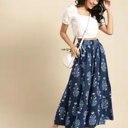 Floral Print Flared Palazzos-picture-17