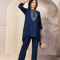 Women Embroidery Straight Kurta Set-image-45