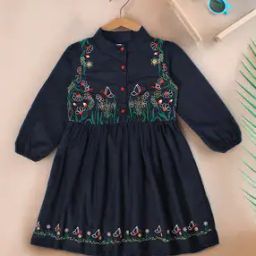Girls Cotton Fit and Flare Dress -image-15