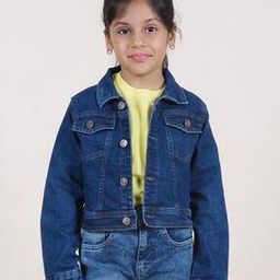 Girls Button-Down Jacket with Flap Pockets-12