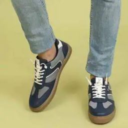 Round-Toe Sneakers with Lace Fastening-image-86