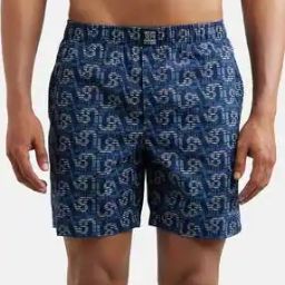 US57 Super Combed Mercerized Cotton Woven Boxer Shorts with Side Pocket-image-84