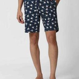 Men micro print regular fit shortr-picture-16