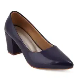 Pointed-Toe Chunky Heeled Shoes-35