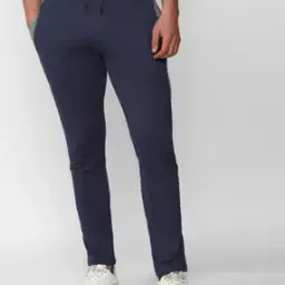 Men Straight Fit Track Pants with Elasticated Waist-image-42