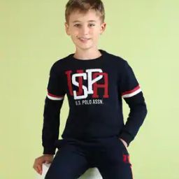 Boys Logo Print Regular Fit Sweatshirt-39