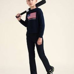 Boys Patterned Regular Fit Pleated Cotton Trousers-picture-5
