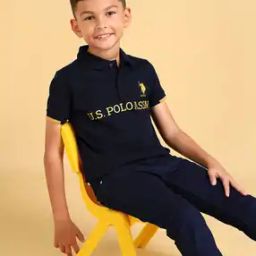 Boys Regular Fit Polo T-Shirt-30