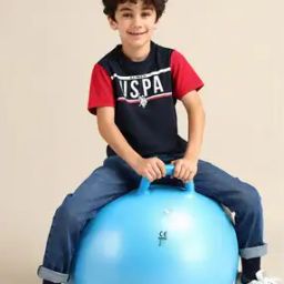 u.s. polo assn. Boys Logo Print Regular Fit Crew-Neck T-Shirt-picture-18