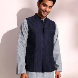 Men Woven Regular Fit Nehru jacket-picture-29