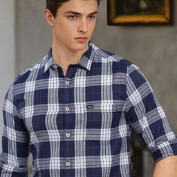 Checked Shirt with Patch Pocket-image-34