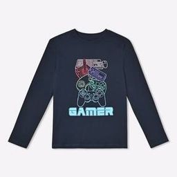 Gamer Slogan Print Pure Cotton T-Shirt-image-13