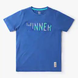 Sustainable Typographic Print Crew-Neck Cotton T-Shirt-image-70